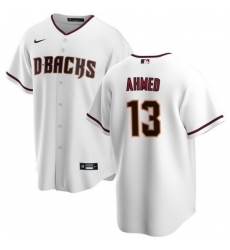 Men Arizona Diamondbacks 13 Nick Ahmed White Cool Base Stitched Baseball Jerseys Men Arizona Diamondbacks 13 Nick Ahmed White Cool Base Stitched Baseball Jerseys