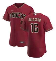 Men Arizona Diamondbacks 16 Tim Locastro Men Nike Crimson Flex Base Alternate Team MLB Jersey Men Arizona Diamondbacks 16 Tim Locastro Men Nike Crimson Flex Base Alternate Team MLB Jersey