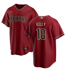 Men Arizona Diamondbacks 18 Carson Kelly Red Cool Base Stitched Baseball Jersey Men Arizona Diamondbacks 18 Carson Kelly Red Cool Base Stitched Baseball Jersey