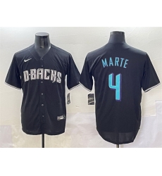 Men Arizona Diamondbacks 4 Ketel Marte Black Stitched Baseball Jersey Men Arizona Diamondbacks 4 Ketel Marte Black Stitched Baseball Jersey