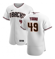 Men Arizona Diamondbacks 49 Alex Young Men Nike White Crimson Flex Base Home Team MLB Jersey Men Arizona Diamondbacks 49 Alex Young Men Nike White Crimson Flex Base Home Team MLB Jersey
