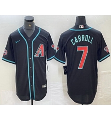 Men Arizona Diamondbacks 7 Corbin Carroll Black 2024 Stitched Cool Base Nike Jersey Men Arizona Diamondbacks 7 Corbin Carroll Black 2024 Stitched Cool Base Nike Jersey