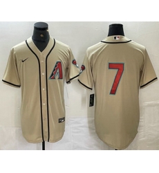 Men Arizona Diamondbacks 7 Corbin Carroll Cream 2024 Stitched Cool Base Nike Jersey Men Arizona Diamondbacks 7 Corbin Carroll Cream 2024 Stitched Cool Base Nike Jersey