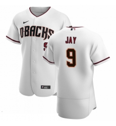 Men Arizona Diamondbacks 9 Jon Jay Men Nike White Crimson Flex Base Home Team MLB Jersey Men Arizona Diamondbacks 9 Jon Jay Men Nike White Crimson Flex Base Home Team MLB Jersey