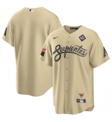 Men Arizona Diamondbacks Blank Gold 2023 World Series City Connect Cool Base Stitched Baseball Jersey Men Arizona Diamondbacks Blank Gold 2023 World Series City Connect Cool Base Stitched Baseball Jersey