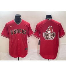 Men Arizona Diamondbacks Red Team Big Logo Cool Base Stitched Baseball Jersey S Men Arizona Diamondbacks Red Team Big Logo Cool Base Stitched Baseball Jersey S