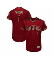 Mens Arizona Diamondbacks 1 Jarrod Dyson Red Alternate Authentic Collection Flex Base Baseball Jersey Mens Arizona Diamondbacks 1 Jarrod Dyson Red Alternate Authentic Collection Flex Base Baseball Jersey