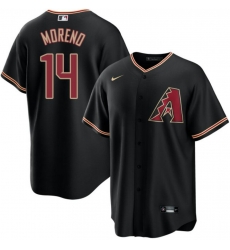 Men's Arizona Diamondbacks #14 Gabriel Moreno Jersey Black 2023 World Series Flex Base Jersey Men's Arizona Diamondbacks #14 Gabriel Moreno Jersey Black 2023 World Series Flex Base Jersey