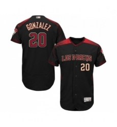Mens Arizona Diamondbacks 20 Luis Gonzalez Black Alternate Authentic Collection Flex Base Baseball Jersey Mens Arizona Diamondbacks 20 Luis Gonzalez Black Alternate Authentic Collection Flex Base Baseball Jersey