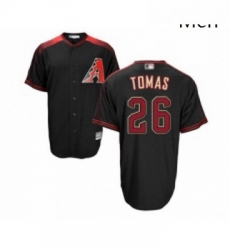 Mens Arizona Diamondbacks 26 Yasmany Tomas Replica Black Alternate Home Cool Base Baseball Jersey Mens Arizona Diamondbacks 26 Yasmany Tomas Replica Black Alternate Home Cool Base Baseball Jersey