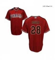 Mens Arizona Diamondbacks 28 Steven Souza Replica Red Brick Alternate Cool Base Baseball Jersey Mens Arizona Diamondbacks 28 Steven Souza Replica Red Brick Alternate Cool Base Baseball Jersey
