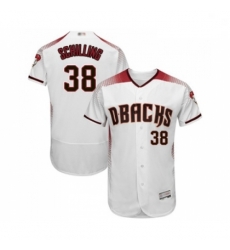 Mens Arizona Diamondbacks 38 Curt Schilling White Home Authentic Collection Flex Base Baseball Jersey Mens Arizona Diamondbacks 38 Curt Schilling White Home Authentic Collection Flex Base Baseball Jersey