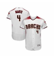 Mens Arizona Diamondbacks 4 Ketel Marte White Home Authentic Collection Flex Base Baseball Jersey Mens Arizona Diamondbacks 4 Ketel Marte White Home Authentic Collection Flex Base Baseball Jersey