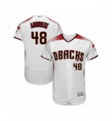 Mens Arizona Diamondbacks 48 Abraham Almonte White Home Authentic Collection Flex Base Baseball Jersey Mens Arizona Diamondbacks 48 Abraham Almonte White Home Authentic Collection Flex Base Baseball Jersey