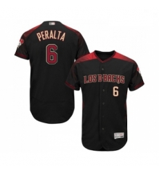 Mens Arizona Diamondbacks 6 David Peralta Black Alternate Authentic Collection Flex Base Baseball Jersey Mens Arizona Diamondbacks 6 David Peralta Black Alternate Authentic Collection Flex Base Baseball Jersey