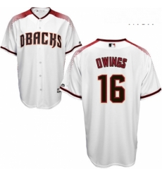 Mens Majestic Arizona Diamondbacks 16 Chris Owings Replica White Home Cool Base MLB Jersey Mens Majestic Arizona Diamondbacks 16 Chris Owings Replica White Home Cool Base MLB Jersey