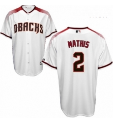 Mens Majestic Arizona Diamondbacks 2 Jeff Mathis Authentic White Home Cool Base MLB Jersey Mens Majestic Arizona Diamondbacks 2 Jeff Mathis Authentic White Home Cool Base MLB Jersey