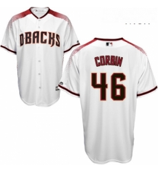 Mens Majestic Arizona Diamondbacks 46 Patrick Corbin Replica White Home Cool Base MLB Jersey Mens Majestic Arizona Diamondbacks 46 Patrick Corbin Replica White Home Cool Base MLB Jersey