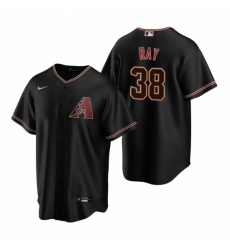 Mens Nike Arizona Diamondbacks 38 Robbie Ray Black Alternate Stitched Baseball Jersey Mens Nike Arizona Diamondbacks 38 Robbie Ray Black Alternate Stitched Baseball Jersey