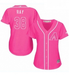 Womens Majestic Arizona Diamondbacks 38 Robbie Ray Replica Pink Fashion MLB Jersey Womens Majestic Arizona Diamondbacks 38 Robbie Ray Replica Pink Fashion MLB Jersey