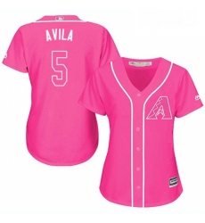 Womens Majestic Arizona Diamondbacks 5 Alex Avila Replica Pink Fashion MLB Jersey Womens Majestic Arizona Diamondbacks 5 Alex Avila Replica Pink Fashion MLB Jersey