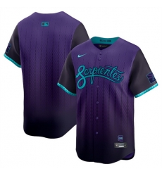Youth Arizona Diamondbacks Blank Purple 2025 City Connect Limited Stitched Baseball Jersey