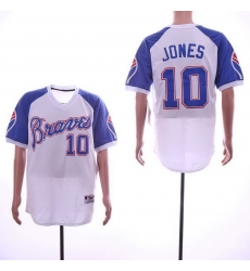 Men 2018 Atlanta Braves #10 Chipper Jones Jersey New White Cool Base Jersey Men 2018 Atlanta Braves #10 Chipper Jones Jersey New White Cool Base Jersey