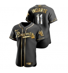 Men Atlanta Braves 11 Ender Inciarte Black Gold 2020 Nike Flexbase Jersey Men Atlanta Braves 11 Ender Inciarte Black Gold 2020 Nike Flexbase Jersey