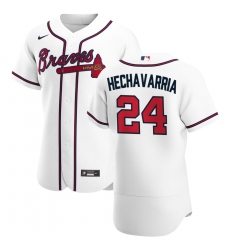 Men Atlanta Braves 24 Adeiny Hechavarria Men Nike White Home 2020 Flex Base Player MLB Jersey Men Atlanta Braves 24 Adeiny Hechavarria Men Nike White Home 2020 Flex Base Player MLB Jersey