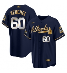 Men Atlanta Braves 60 Dallas Keuchel 2021 Navy Gold World Series Champions With 150th Anniversary Patch Cool Base Stitched Jersey Men Atlanta Braves 60 Dallas Keuchel 2021 Navy Gold World Series Champions With 150th Anniversary Patch Cool Base Stitched Jersey
