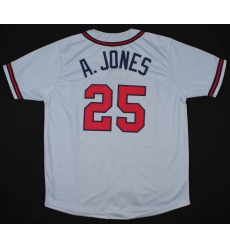Men Nike Atlanta Braves 25 Andruw Jones White Cool Base Stitched Jersey Men Nike Atlanta Braves 25 Andruw Jones White Cool Base Stitched Jersey