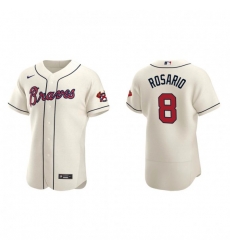 Men Nike Atlanta Braves 8 Eddie Rosario Ice Cream Alternate Stitched Baseball Jersey Men Nike Atlanta Braves 8 Eddie Rosario Ice Cream Alternate Stitched Baseball Jersey