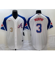Men's Atlanta Braves #3 Dale Murphy Number White 2023 City Connect Cool Base Stitched Jerseys Men's Atlanta Braves #3 Dale Murphy Number White 2023 City Connect Cool Base Stitched Jerseys
