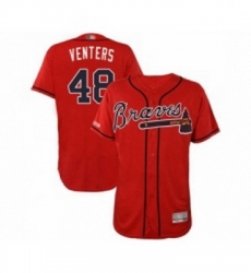 Mens Atlanta Braves 48 Jonny Venters Red Alternate Flex Base Authentic Collection Baseball Jersey Mens Atlanta Braves 48 Jonny Venters Red Alternate Flex Base Authentic Collection Baseball Jersey