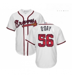 Mens Atlanta Braves 56 Darren O Day Authentic White Team Logo Fashion Cool Base Baseball Jersey Mens Atlanta Braves 56 Darren O Day Authentic White Team Logo Fashion Cool Base Baseball Jersey