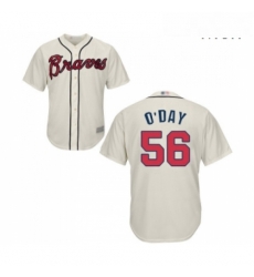 Mens Atlanta Braves 56 Darren O Day Replica Cream Alternate 2 Cool Base Baseball Jersey Mens Atlanta Braves 56 Darren O Day Replica Cream Alternate 2 Cool Base Baseball Jersey