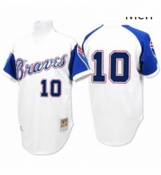 Mens Majestic Atlanta Braves 10 Chipper Jones Authentic White 1974 Throwback MLB Jersey Mens Majestic Atlanta Braves 10 Chipper Jones Authentic White 1974 Throwback MLB Jersey