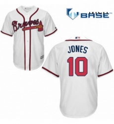Mens Majestic Atlanta Braves 10 Chipper Jones Replica White Home Cool Base MLB Jersey Mens Majestic Atlanta Braves 10 Chipper Jones Replica White Home Cool Base MLB Jersey