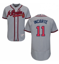 Mens Majestic Atlanta Braves 11 Ender Inciarte Grey Flexbase Authentic Collection MLB Jersey Mens Majestic Atlanta Braves 11 Ender Inciarte Grey Flexbase Authentic Collection MLB Jersey