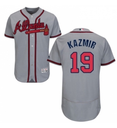 Mens Majestic Atlanta Braves 19 Scott Kazmir Grey Road Flex Base Authentic Collection MLB Jersey Mens Majestic Atlanta Braves 19 Scott Kazmir Grey Road Flex Base Authentic Collection MLB Jersey