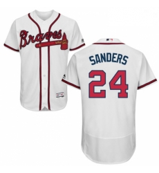 Mens Majestic Atlanta Braves 24 Deion Sanders White Home Flex Base Authentic Collection MLB Jersey Mens Majestic Atlanta Braves 24 Deion Sanders White Home Flex Base Authentic Collection MLB Jersey