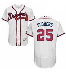 Mens Majestic Atlanta Braves 25 Tyler Flowers White Home Flex Base Authentic Collection MLB Jersey Mens Majestic Atlanta Braves 25 Tyler Flowers White Home Flex Base Authentic Collection MLB Jersey
