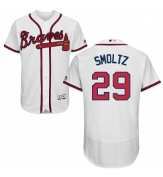Mens Majestic Atlanta Braves 29 John Smoltz White Home Flex Base Authentic Collection MLB Jersey Mens Majestic Atlanta Braves 29 John Smoltz White Home Flex Base Authentic Collection MLB Jersey