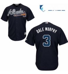 Mens Majestic Atlanta Braves 3 Dale Murphy Replica Blue Alternate Road Cool Base MLB Jersey Mens Majestic Atlanta Braves 3 Dale Murphy Replica Blue Alternate Road Cool Base MLB Jersey