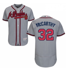 Mens Majestic Atlanta Braves 32 Brandon McCarthy Grey Road Flex Base Authentic Collection MLB Jersey Mens Majestic Atlanta Braves 32 Brandon McCarthy Grey Road Flex Base Authentic Collection MLB Jersey