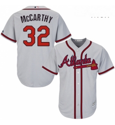 Mens Majestic Atlanta Braves 32 Brandon McCarthy Replica Grey Road Cool Base MLB Jersey Mens Majestic Atlanta Braves 32 Brandon McCarthy Replica Grey Road Cool Base MLB Jersey