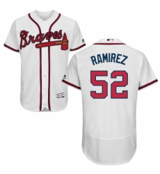 Mens Majestic Atlanta Braves 52 Jose Ramirez White Home Flex Base Authentic Collection MLB Jersey Mens Majestic Atlanta Braves 52 Jose Ramirez White Home Flex Base Authentic Collection MLB Jersey