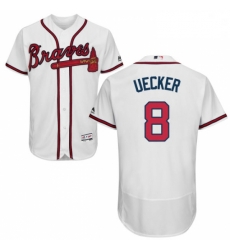 Mens Majestic Atlanta Braves 8 Bob Uecker White Home Flex Base Authentic Collection MLB Jersey Mens Majestic Atlanta Braves 8 Bob Uecker White Home Flex Base Authentic Collection MLB Jersey