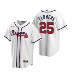 Mens Nike Atlanta Braves 25 Tyler Flowers White Home Stitched Baseball Jerse Mens Nike Atlanta Braves 25 Tyler Flowers White Home Stitched Baseball Jerse
