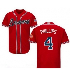 Men's Nike Atlanta Braves #4 Brandon Phillips Red Cool Base Jersey Men's Nike Atlanta Braves #4 Brandon Phillips Red Cool Base Jersey